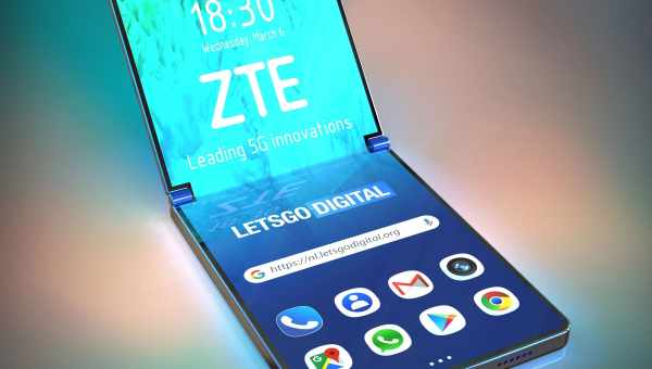 ZTE привезла складной смартфон на CES