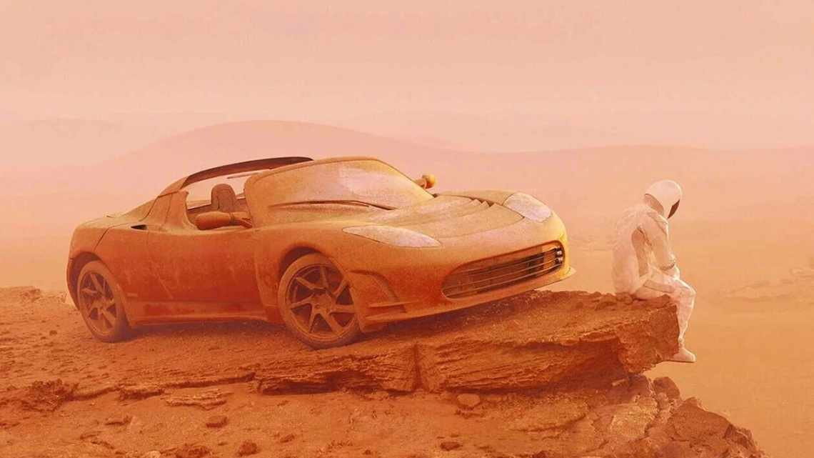 Когда Tesla Roadster Илона Маска долетит до Марса?